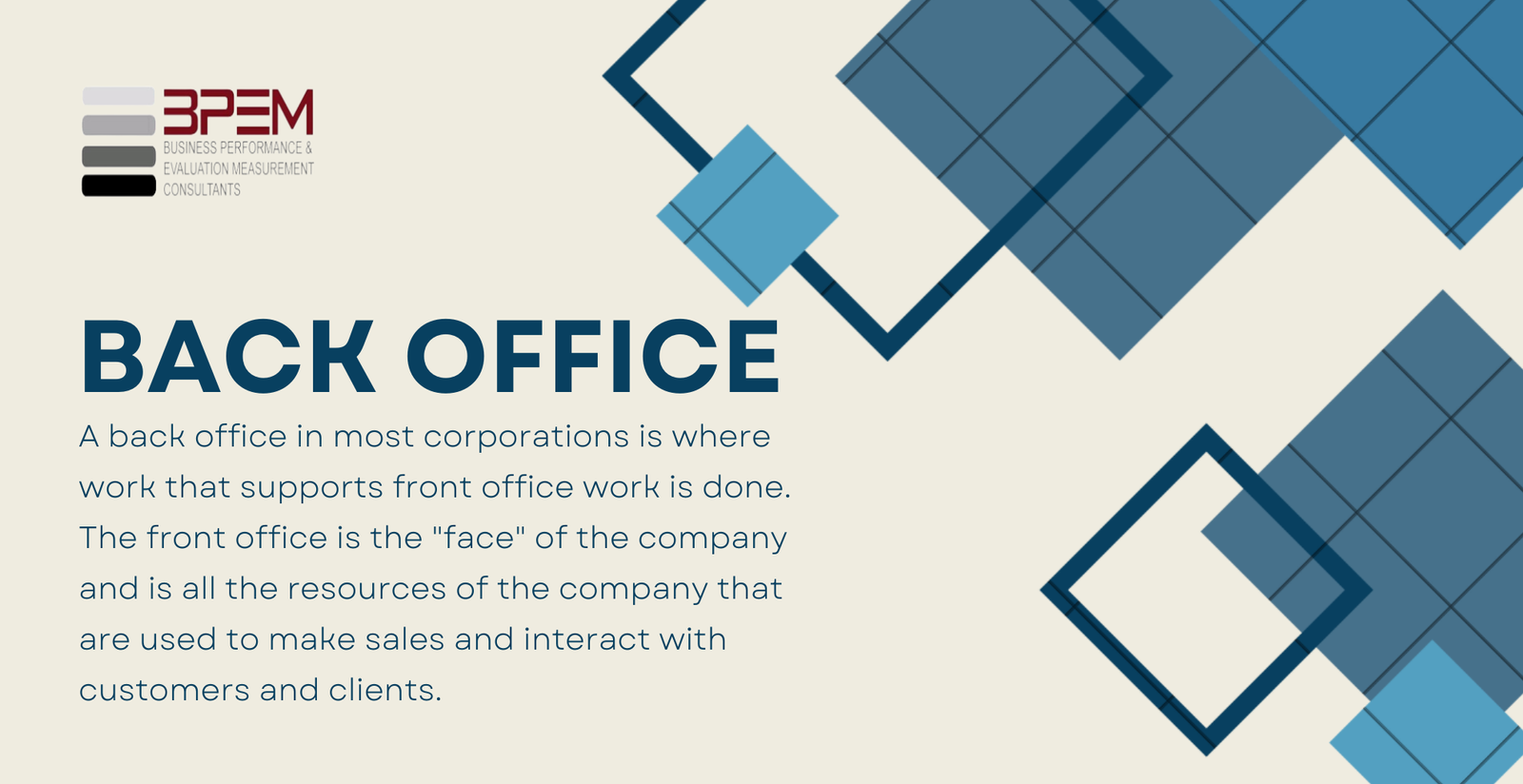Back Office Definition