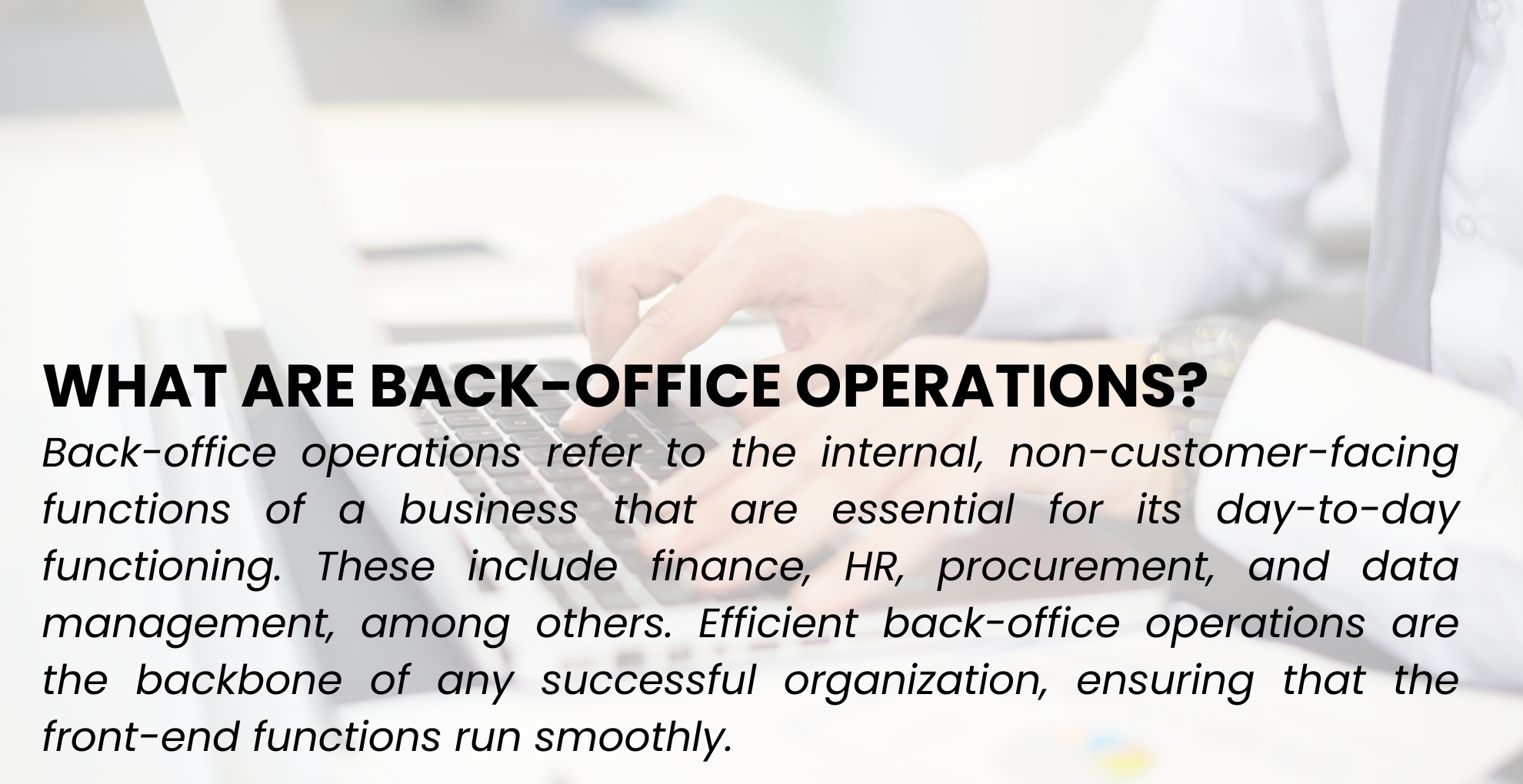 Back-Office Operations