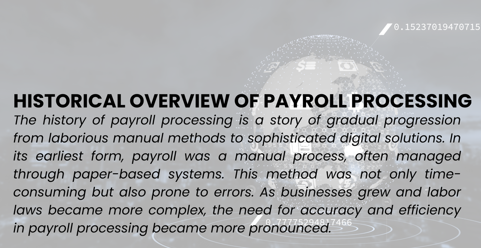 payroll processing